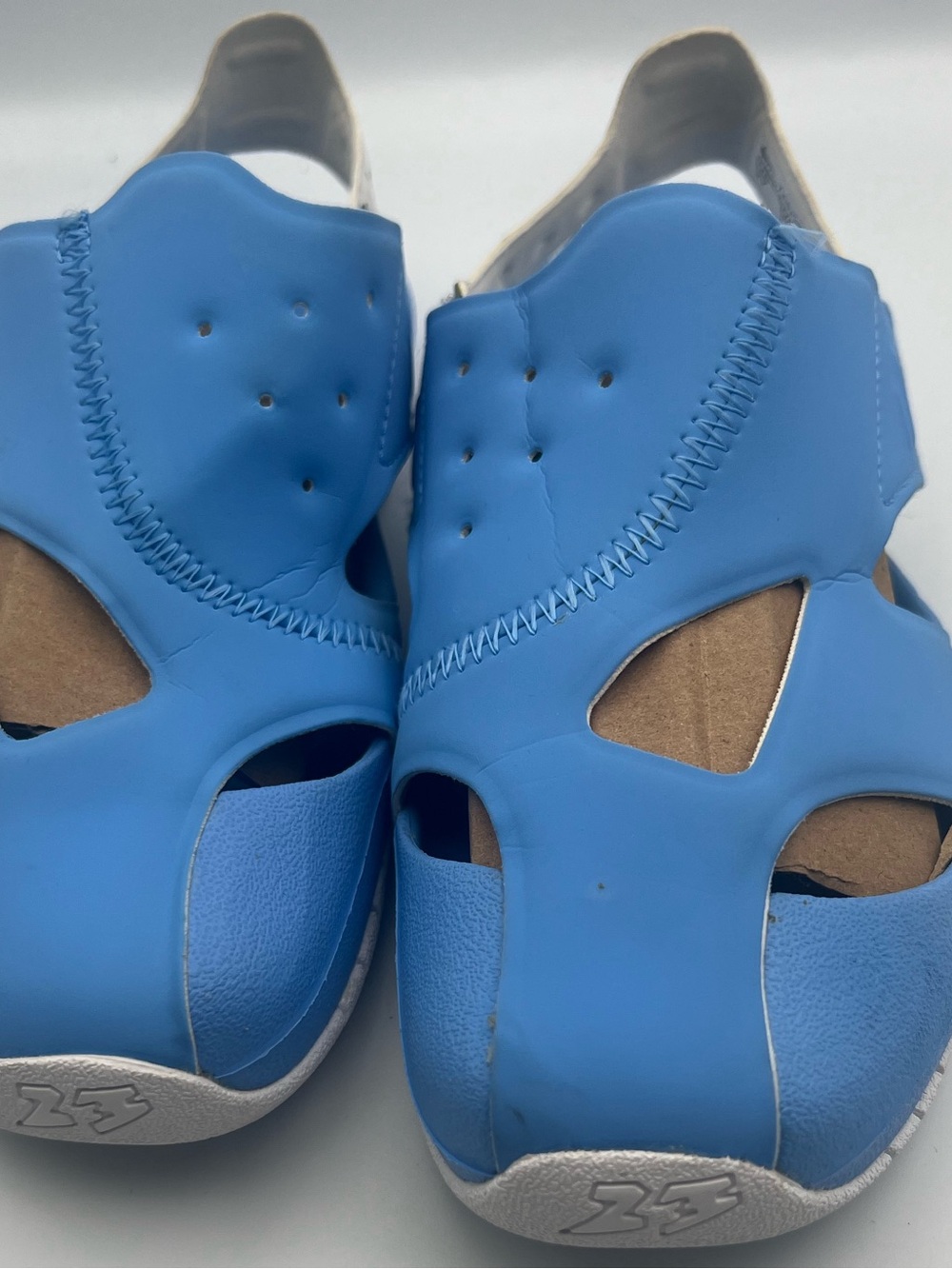 Women’s Blue Cutout Comfort Sandals